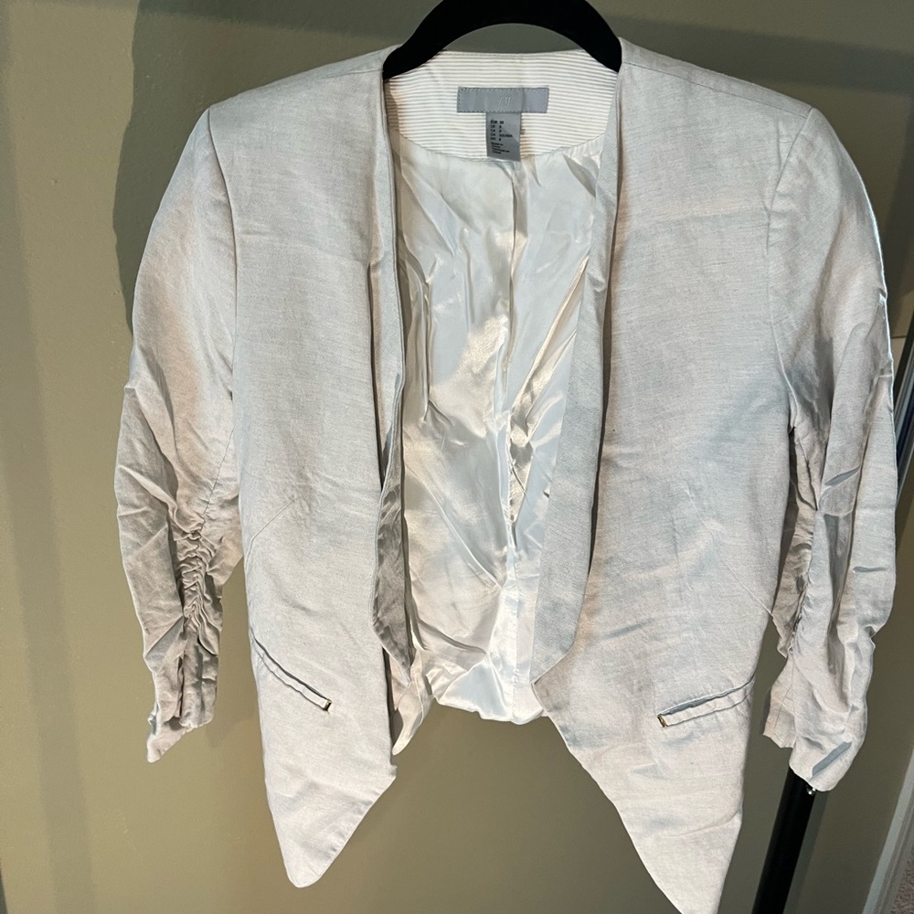 H&M Women's White and Cream Jacket